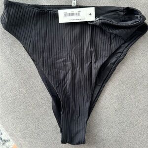 Vitamin A Swim Black High Waisted Bottoms; 8/Medium